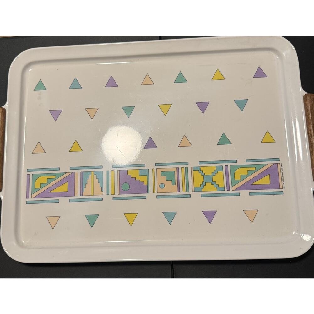 Vintage ONEIDA Melamine Serving Tray 1988 Aztec Southwestern 80’s Western